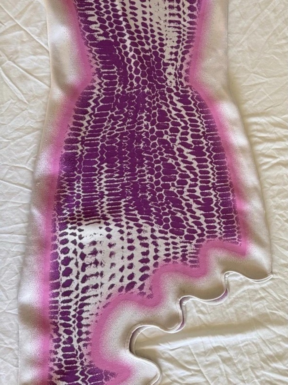 PH5 Brooklyn Wavy Asymmetric Dress Purple Knit No Tags - Picture 9 of 14